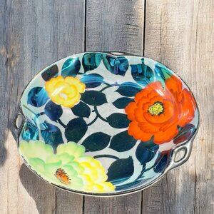 Vintage Sakuraware Fine Porcelain Dish Bowl Container Hand Painted Japan Dish